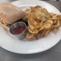 Breakfast sandwich + fries at City O' City in Denver