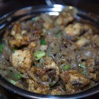 Chinese Style Fried Mushrooms at Saravana Bhavan in Stockholm