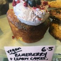 a few vegan baked goods at Bestie Cafe in Auckland