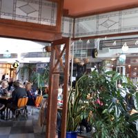 Nice seating area in a light filled arcade at Bestie Cafe in Auckland