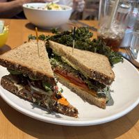 Powerhouse Sandwich with kale chips   at Nectar Cafe & Juice Bar in Lewes