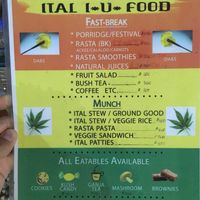 Menú  at Ini Ital Rastarant in Negril