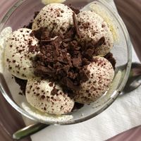 Gianduia mousse  at L'Orto Bistrot in Turin