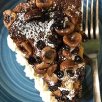 Hazelnut and pumpkin cake  at L'Orto Bistrot in Turin