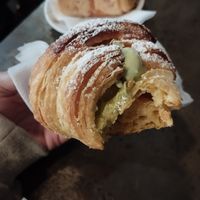 Pistacchio filled croissant #Veganuary at L'Orto Bistrot in Turin