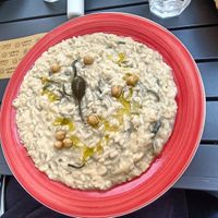 Courgette and mint risotto at L'Orto Bistrot in Turin