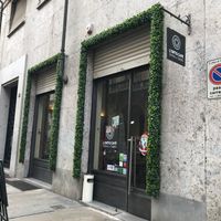 Outside L'Orto Cafe at L'Orto Bistrot in Turin