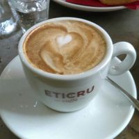 Beautiful cappuccino at L'Orto Bistrot in Turin