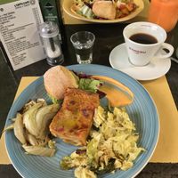 Lasagne with fennel and cabbage  at L'Orto Bistrot in Turin