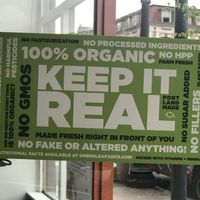 They are definitely keeping it real!  at Greenleaf Juicing Company - SE Grand in Portland