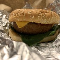 Beyond burger  at Veggie Happy in Queretaro