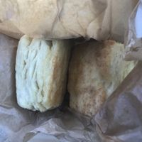 Vegan biscuits and butter  at Urbavore in Lynchburg