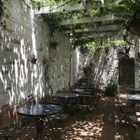 Outside patio  at Blue Dahlia Bistro in San Marcos