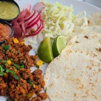 Impossible tacos at Upland Brewing Company in Bloomington