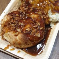 Pie and mash with peas and gravy at Acorn Pie and Mash in Leigh-on-sea
