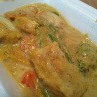 Tofu Panaeng from the vegan section of the menu that's only on the website at Mai-Linh in Mainz