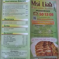 Menu at Mai-Linh in Mainz