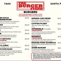 Menu - 7/6/2023 at The Burger Stand at Taos Ale House in Santa Fe