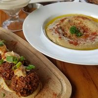 falafel and hummus at Coleos Cafe in Playa Venao