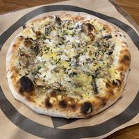 Mushroom pizza  at Little High Eatery in Christchurch