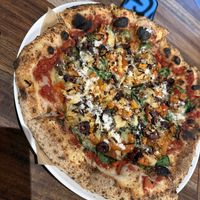 Vegan Supreme from Woodfired Pizza  at Little High Eatery in Christchurch