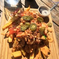Vegan loaded fries at Little High Eatery in Christchurch