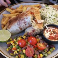 Vegan burrito   at Roos Leap in Montrose