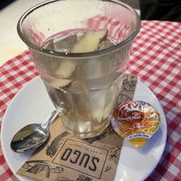 Fresh ginger tea  at Sugo Pizza Al Taglio - Westblaak in Rotterdam