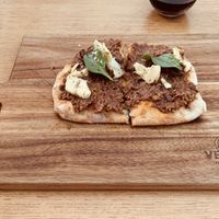 Pinsella Tapenade  at Vegazzi Specialty Pizzeria in Budapest