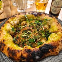 Pizza verde at Vegazzi Specialty Pizzeria in Budapest