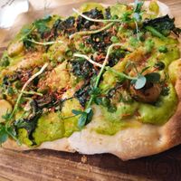 Pinsa Verde at Vegazzi Specialty Pizzeria in Budapest