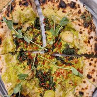 Pizza verde at Vegazzi Specialty Pizzeria in Budapest