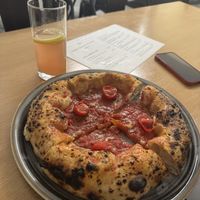 Vegan pizza  at Vegazzi Specialty Pizzeria in Budapest