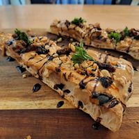 Pinsa dolce Arrabiata at Vegazzi Specialty Pizzeria in Budapest