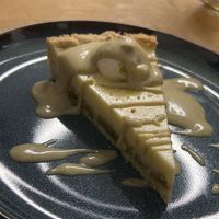 Pistachio lime cheesecake  at Vegazzi Specialty Pizzeria in Budapest