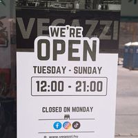  at Vegazzi Specialty Pizzeria in Budapest