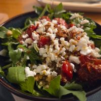 Salad, nice. at Vegazzi Specialty Pizzeria in Budapest