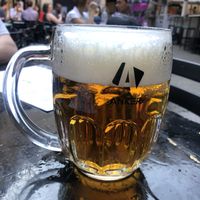 Local beer  at Vegazzi Specialty Pizzeria in Budapest