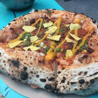 Mexican pizza at Vegazzi Specialty Pizzeria in Budapest