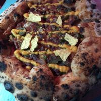 Mexican pizza at Vegazzi Specialty Pizzeria in Budapest