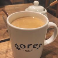 chai latte (soy) at Gorey Cafe in Kyoto