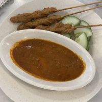 Satay sticks with spicy sauce   at Lily's Vegetarian Kitchen - Georgetown in Penang