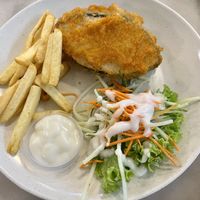 Vegan fish and chips   at Lily's Vegetarian Kitchen - Georgetown in Penang