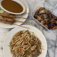 Satay, Rojak and char kuey teow  at Lily's Vegetarian Kitchen - Georgetown in Penang