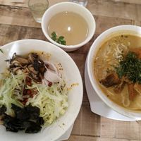 Laksa and dry noodle (forgot name :) at Nature Cafe - Suntec City in Central Singapore