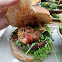 Kutscher vegan burger at Hans im Glück in Central Singapore