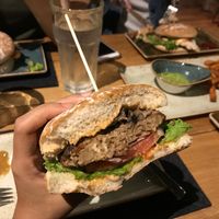 ANGERLING burger at Hans im Glück in Central Singapore