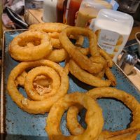 Onion rings - very good at Hans im Glück in Central Singapore