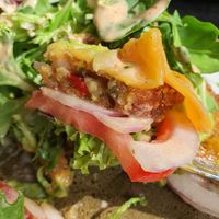 Plant Based patty ~ Circuit Breaker Period Phrase 2 at Hans im Glück in Central Singapore