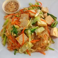 Pad Thai vegan at Flower Power Restaurant in Koh Phayam